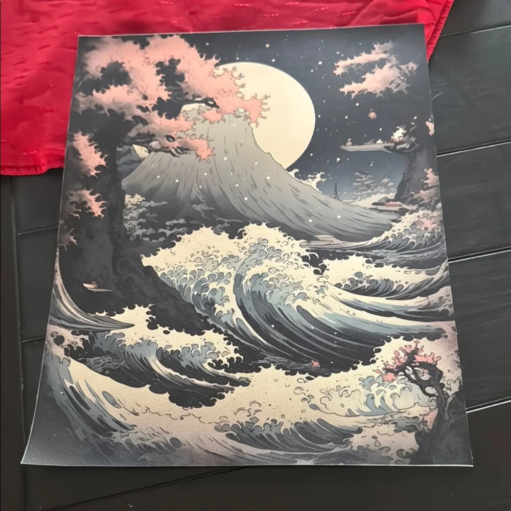 Japanese Scenic Mountain Art Set of 3 Canvas Prints
